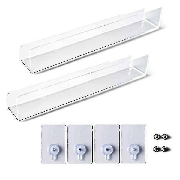 2 Pack Clear Vinyl Record Shelf Wall Mount Acrylic Album Record Holder Carousel 1