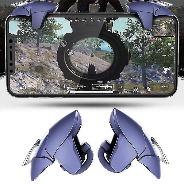 2pcs Metal Mobile Shark Gamepad Joystick For Pubg Mobile Gaming Trigger Fire But Carousel 2