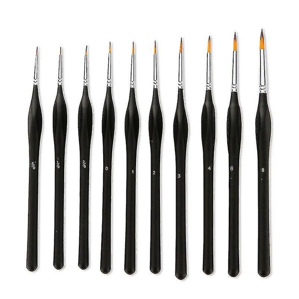 10pcs Fine Detail Paint Brush Set Miniature Painting Brushes Kit Carousel 1