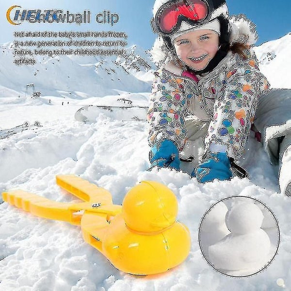 1pcs Snowman Duck Dinosaur Shape Snowball Maker Clip Tong Kid Winter Outdoor Fun Carousel 1