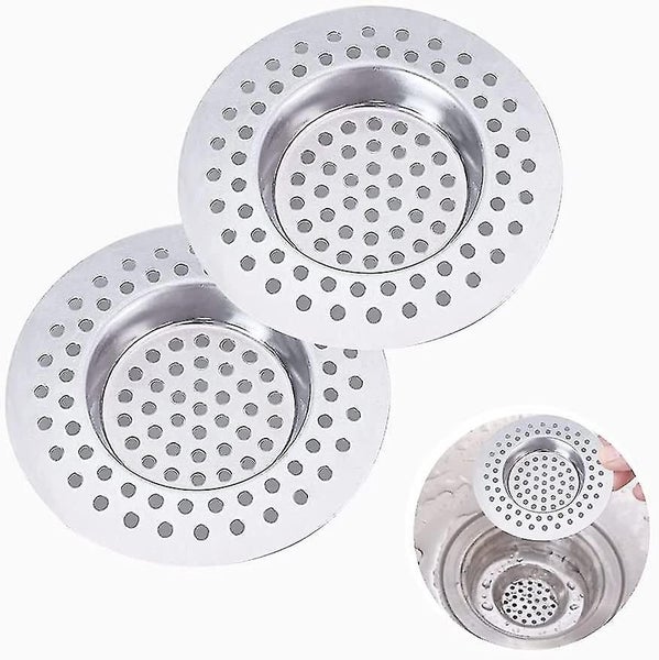 2 Pcs Stainless Steel Drain Strainer Carousel 1