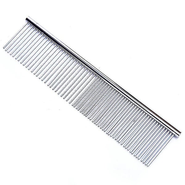2pcs Stainless Steel Pet Comb Pet Grooming Comb Rounded Teeth Dog Comb For Large Carousel 2