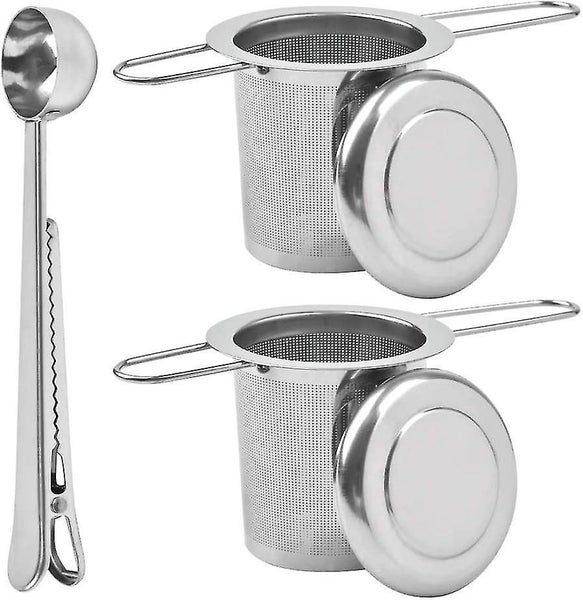 2 Pieces Heilwiy Tea Strainer Tea Filter Fine Mesh Tea Strainer, Stainless Steel Carousel 1