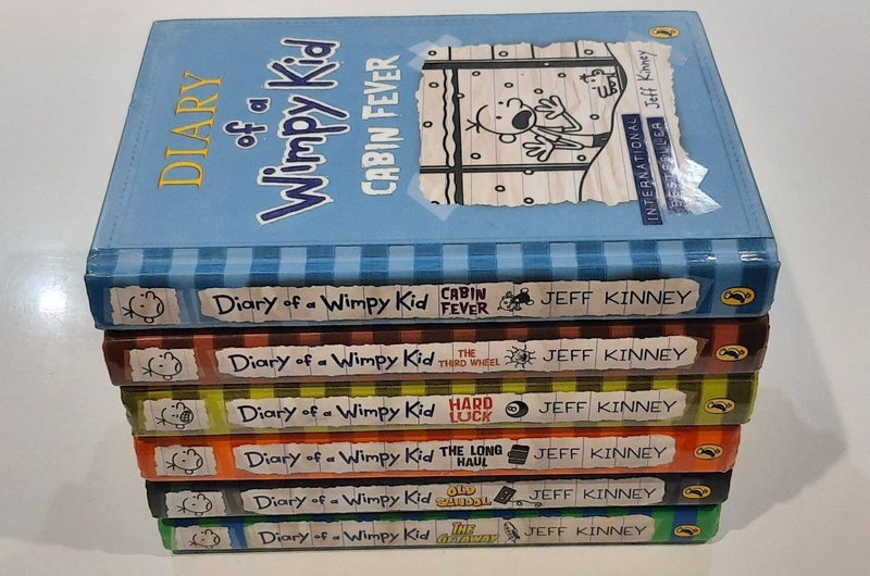 Hardcovered Diary Of A Wimpy Kid Books x 6 - By Jeff Kinney x Carousel 2