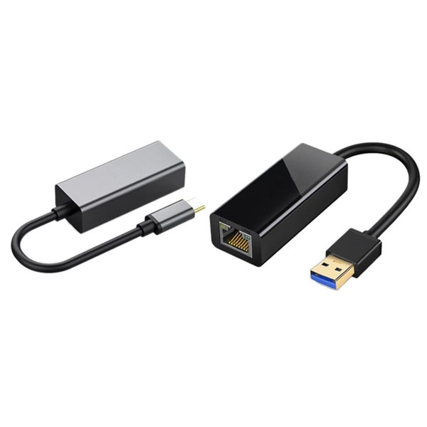 1 Pcs Usb To Ethernet Adapter Usb 3.0 Hub & 1 Pcs Usb C To Ethernet Adapter, Usb Carousel 1
