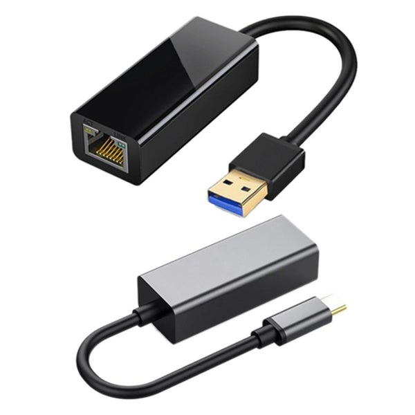 1 Pcs Usb To Ethernet Adapter Usb 3.0 Hub & 1 Pcs Usb C To Ethernet Adapter, Usb Carousel 2