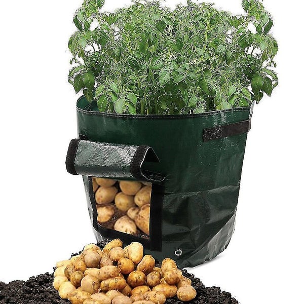 2 Pack 2 Gallon Potato Grow Bag Set | Garden Plant Bags Compatible With Vegetabl Carousel 1