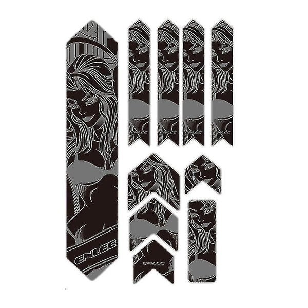 3d Bike Frame Protection Stickers Reflective Bicycle Paster Guard Cover Stickers Carousel 1