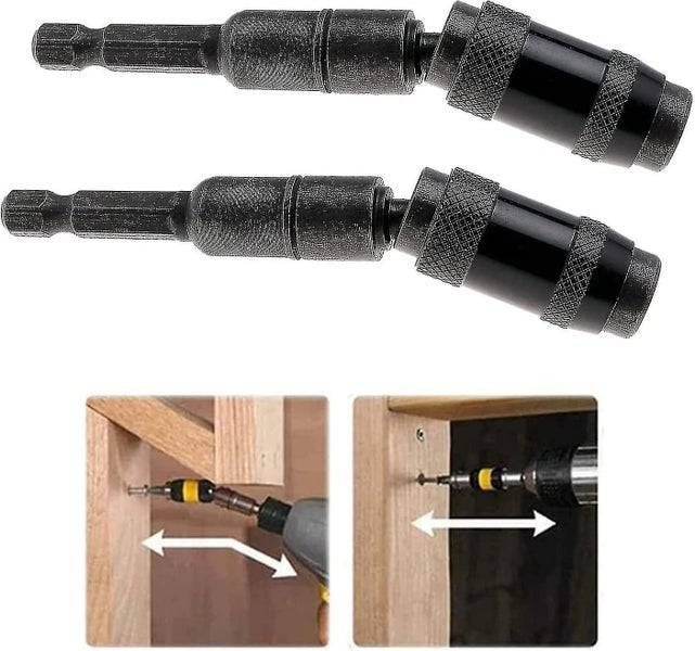 2 Pcs Magnetic Bit Holder,20 Degree Hex Shank Magnetic Screwdriver Bits Battqx Carousel 1