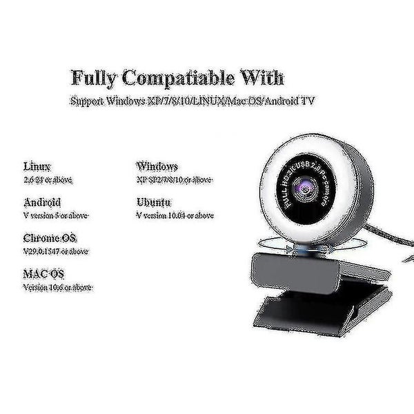 5mp Hd Webcam With Microphone Led Web Camera For Computer Pc Video Recording Web Carousel 4