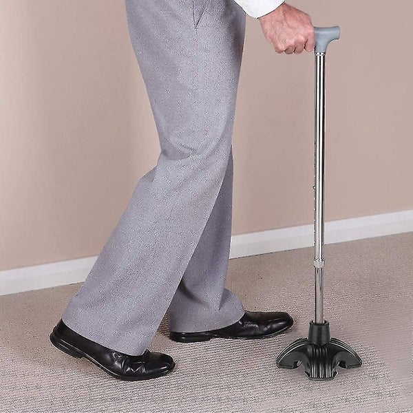 Cane Tip, Non-slip Self Standing Quad Support Rubber Cane Tip 4 Point Replacemen Carousel 5