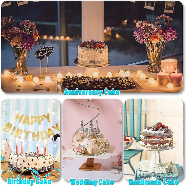 8 Inch Cake Pan (3'' Deep), P&p Chfor Ef Stainless Steel Round Baking Pans Carousel 2