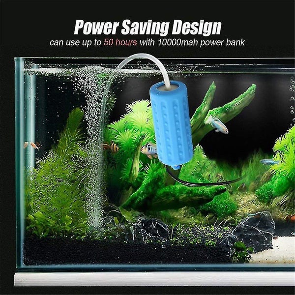 Aquarium Oxygen Pump Mute Mini Portable Usb Energey Saving Air Pump For Fish Tan Carousel 2