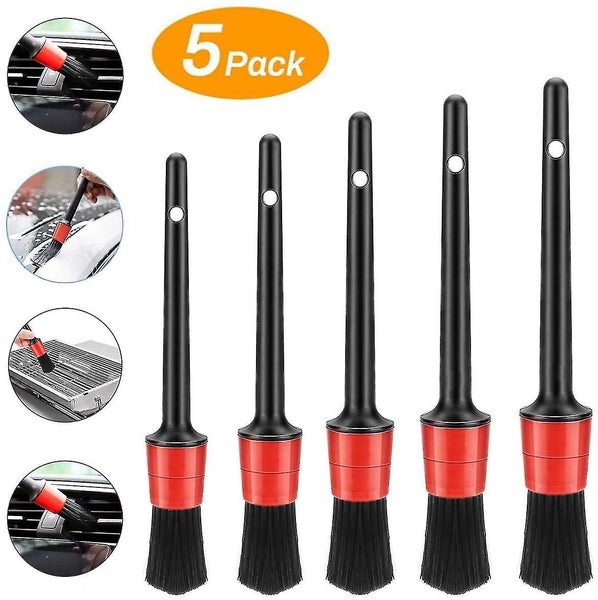 Car Beauty Brush,five-piece Multi-function Gap Brush,dust Removal Brush Carousel 1