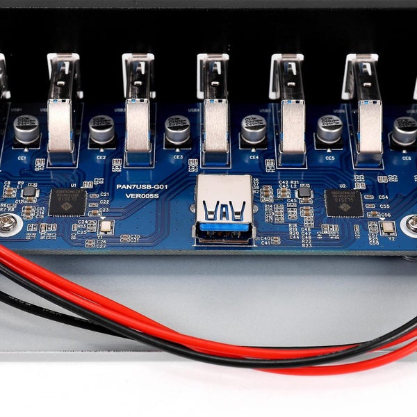 7 Port Usb 3.0 Hub 5gbs 5.25inch Cd-rom Drive Bay Cd Rom Front Panel For Compute Carousel 5