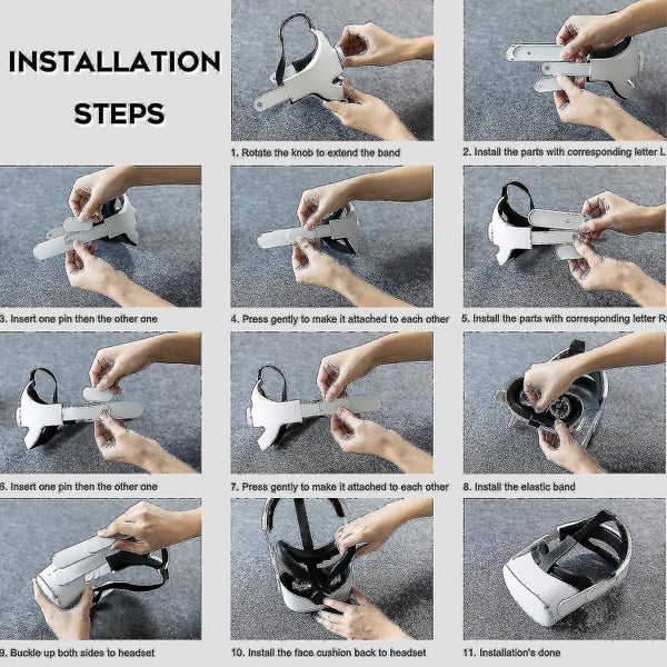 Adjustable Headband Compatible For Meta Quest 2, Oculus Quest 2 With Head Cushio Carousel 5