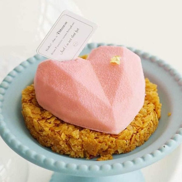 8 Cup Diamond Chocolate Silicone Dessert Mould Mousses Cheesecake Carousel 2