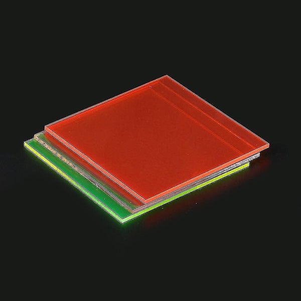 Board Colored Acrylic Sheet 8x8cm Diy Toy Accessories Model Making Colorful( Col Carousel 3