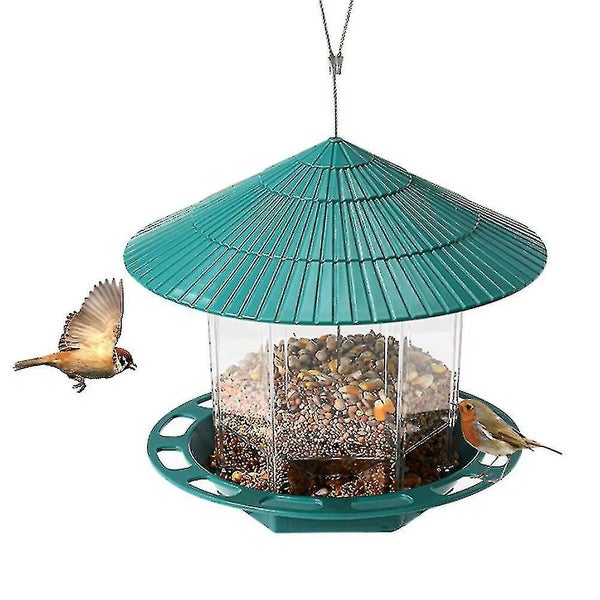 Bird Feeder Hanging Feeding Station Garden Bird Seed Dispenser Holder Food Conta Carousel 1