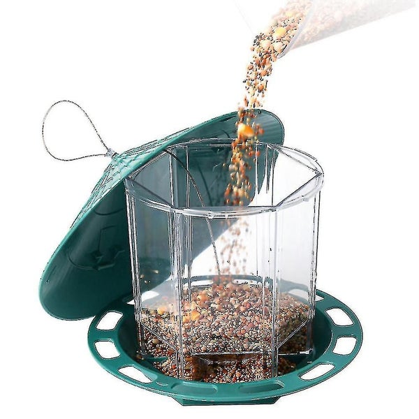 Bird Feeder Hanging Feeding Station Garden Bird Seed Dispenser Holder Food Conta Carousel 2