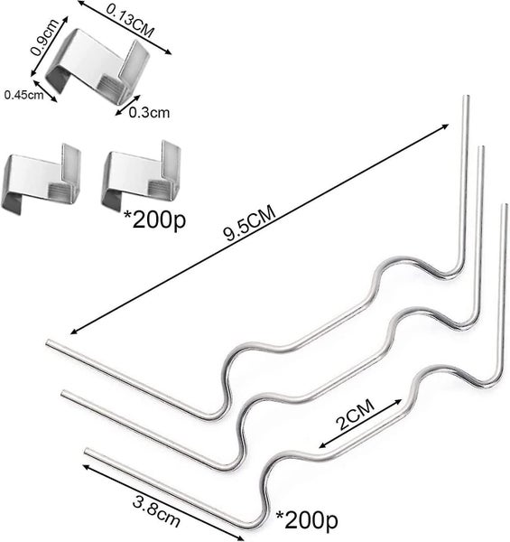 5 Glass Greenhouse Clips Stainless Steel Window Clips 5 Overlapping Spring Clips Carousel 2