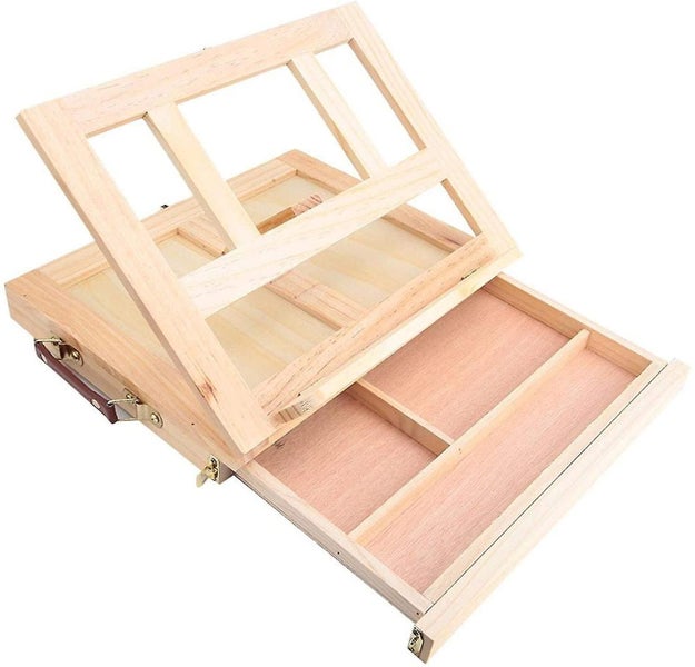 Art Table Easel, Adjustable Folding Wooden Easel, Multipurpose Artist Easel, Por64527990132611112
