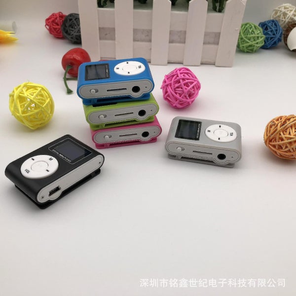 Blue-portable Mp3 Player, 1pc Mini Usb Lcd Screen Mp3 Micro Sd Tf Card Support S Carousel 2