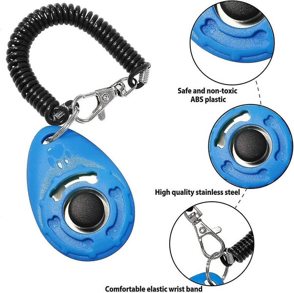 4-pack Heilwiy Gift Dog Training Clickers With Wrist Strap For Dog Cat Horse Carousel 2