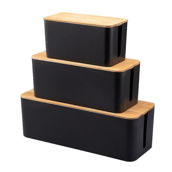Cable Management Box Medium Cable Organizer Box For Extension Cord Power Stripe Carousel 2
