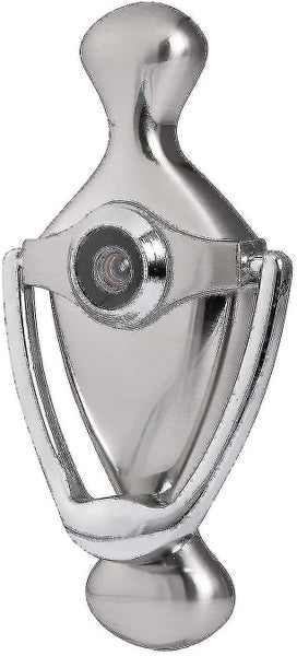 Brushed Nickel Door Knocker And Viewer 5.8 Inch Height Use Thicker Material To M Carousel 1