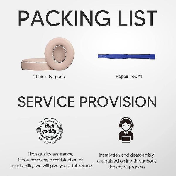 Beats Solo 3 Wireless Ear Pads Replacement, Protein Leather Memory Foam Headphon Carousel 5