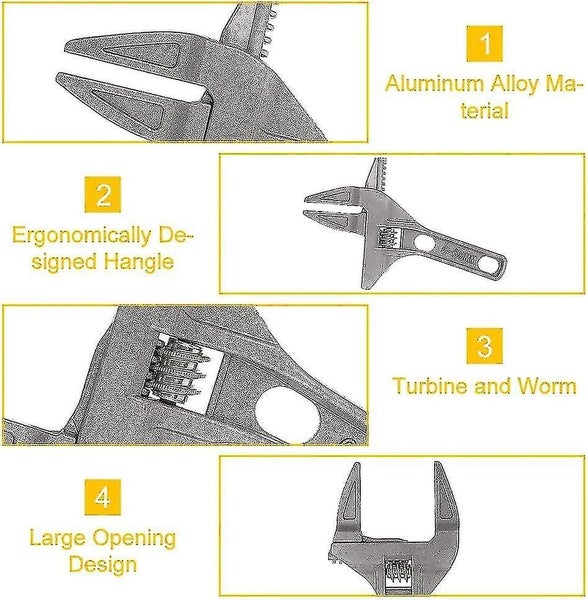 Adjustable Spanner,adjustable Spanners 6-68mm Open Adjustable Spanners Wrenches Carousel 2