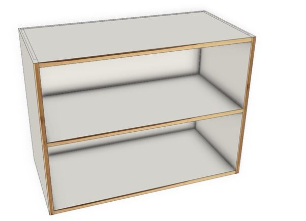 DEAL! Plywood warm white 800mm shelf, perfect for wall or free standing Carousel 9