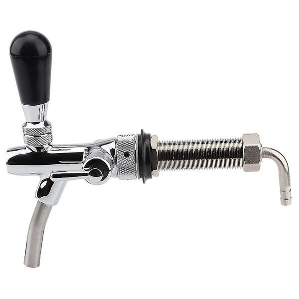 Adjustable Draft Beer Faucet Chrome Plating With 4 Inch Shank Home Brewing Keggi Carousel 2