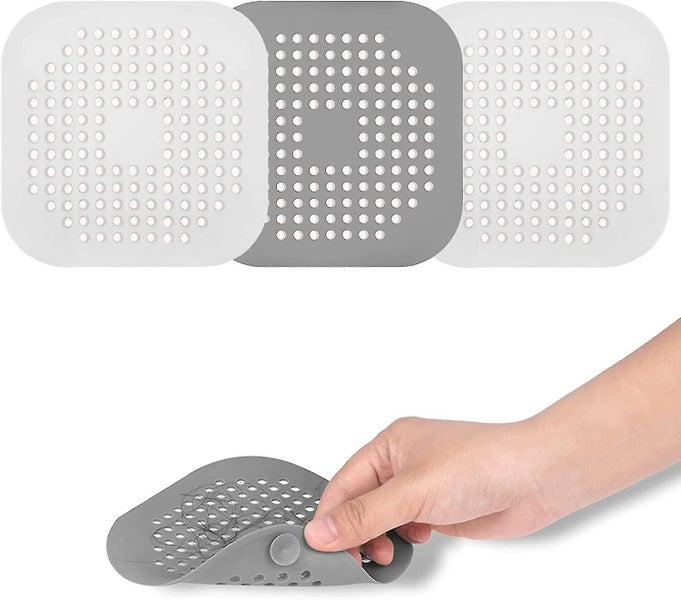 Drain Hair Catcher Shower Drain Cover Strainer.3 Pack 5.7-inch Tpr Drain Hair Ca Carousel 1