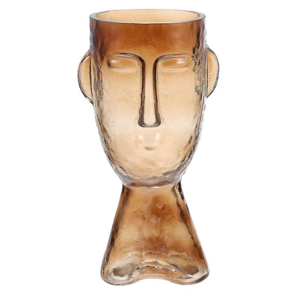 Art Human Face Vase Decoration Home Flower Vase Ornament Desktop Vase Adorn Carousel 1