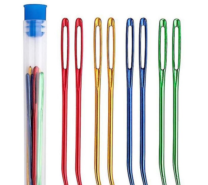 8pc Yarn Darning Tapestry Large Sewing Big Eye Weaving Crochet,needles Carousel 1