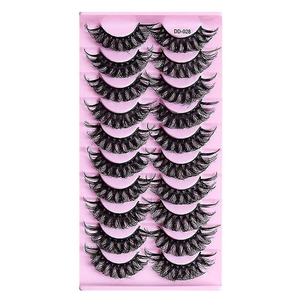 Eyelashes Faux Lashes Wispy Fluffy Curly Effect Fake Eyelashes For Makeup Lash E Carousel 1