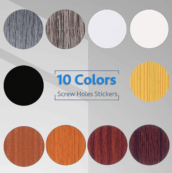540 Pieces Screw Hole Covers Stickers, 10 Sheets Self-adhesive Pvc Cover Caps Ac Carousel 2