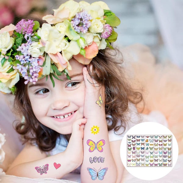 Butterfly Stickers Temporary Tattoos For Girls Adults,10 Sheets Butterfly Transf62951905384449114