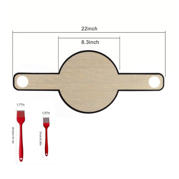 Dutch Oven Accessories Bread Baking Mat Baking Pad Dough Transfer Pad Sling Long Carousel 2