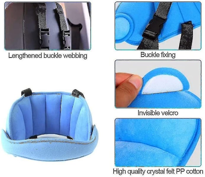 Child Seat Headrest Adjustable Neck Rests Head Protection Belt Sleeping Pillow Carousel 4