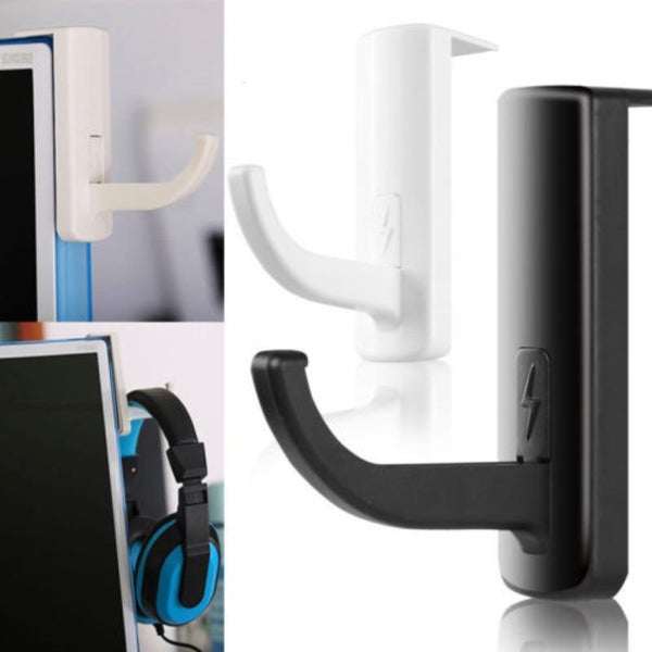 Holder Stand Adhesive Wall Mounted Headset Hanger Wall Hook Under Carousel 7