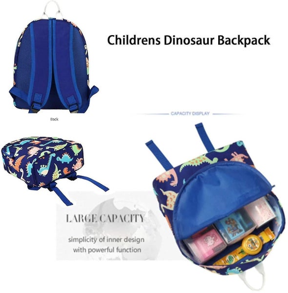 Children's Dinosaur Backpack Boy Girl Kindergarten School Bag Book Lunch Bag Cut Carousel 3
