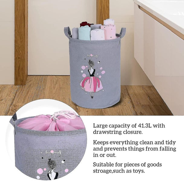 Foldable Waterproof Baby Laundry Basket Storage Basket Dirty Laundry Basket Laun Carousel 2