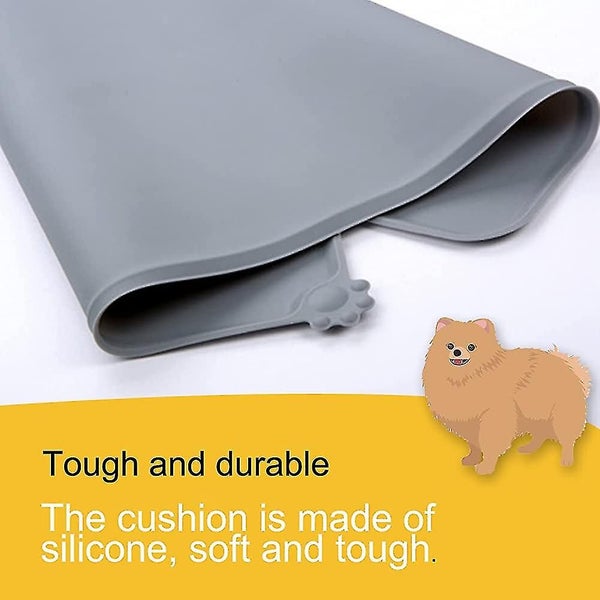 Dog Cat Food Mat,non Slip Waterproof Pet Feeding Mat,cat Dog Food Mat And Water Carousel 2