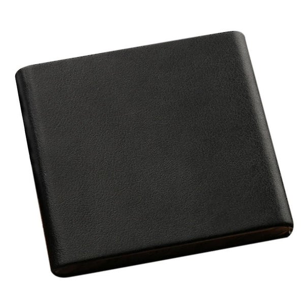 Cowhide Cigar-ette Boxes Vertical Flip Leather Wallet Case Black64589720037123110
