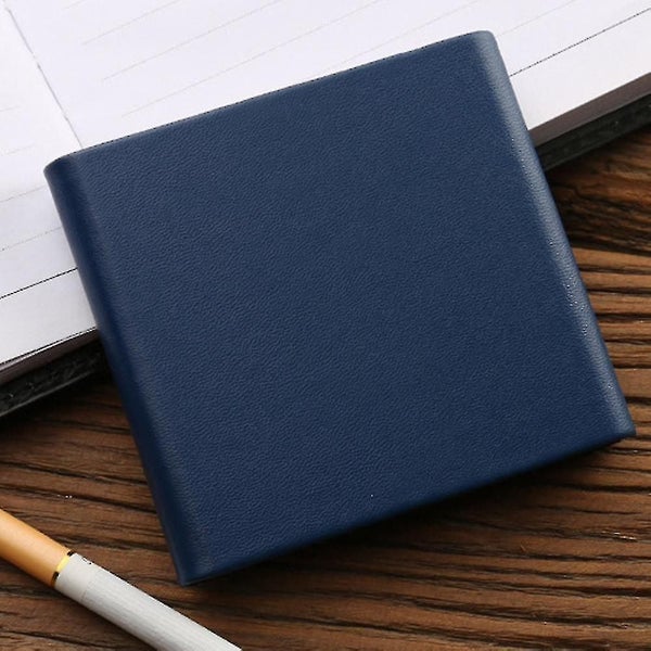 Cowhide Cigar-ette Boxes Vertical Flip Leather Wallet Case Black64589720037123111