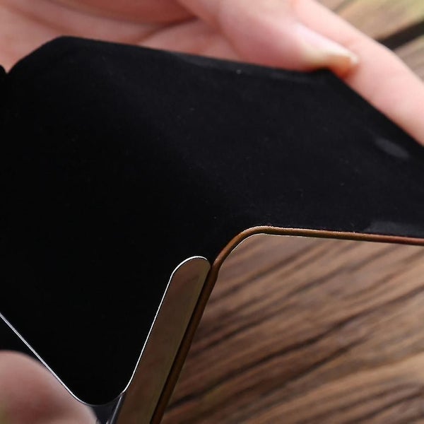 Cowhide Cigar-ette Boxes Vertical Flip Leather Wallet Case Black64589720037123113