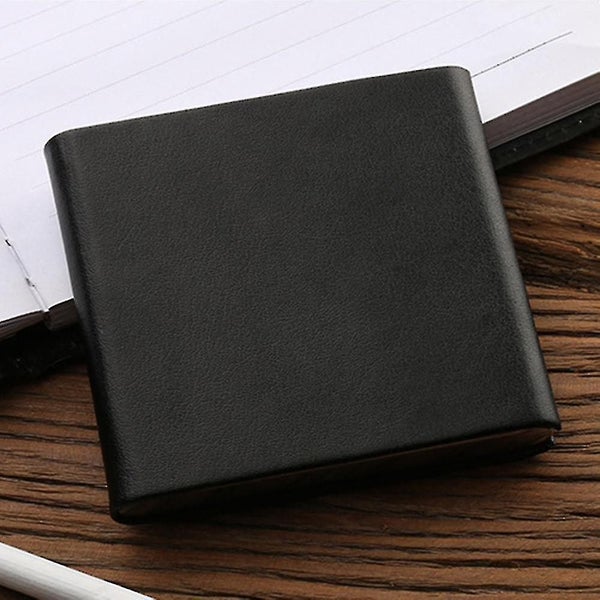 Cowhide Cigar-ette Boxes Vertical Flip Leather Wallet Case Black64589720037123114